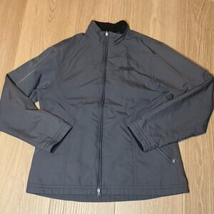 RARE Nintendo Employee Staff Jacket Cutter & Buck Gray Large Full Zip Up